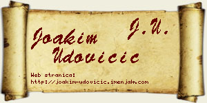 Joakim Udovičić vizit kartica